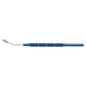 Rosenwasser lamellar donor shovel 4 3/4" 9.0mm long x 4.0mm wide plate with retaining rim on 2 sides round titanium handle – surgivalley (999040686)