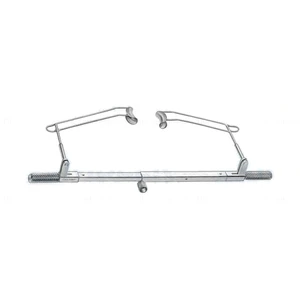 Schott aspirating glaucoma lid speculum, infant size 13.0mm closed wire blades, nasal approach, rotatable adjustment for control of blade elevation – surgivalley (010040156)