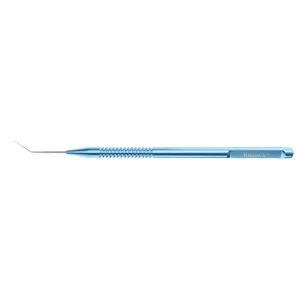 Sinskey hook 4 3/4" angled shaft 10.0mm from bend to tip 0.15mm diameter blunt tip round titanium handle – surgivalley (005040023)