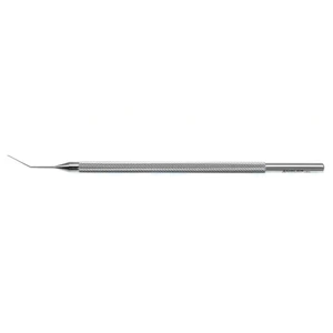 Sinskey lens manipulating hook 4 3/8" angled shaft 10.0mm from bend to tip 0.25mm diameter blunt tip round handle – surgivalley (005040014)