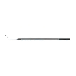 Slade refractive flap spatula 4 1/2" vaulted shaft 0.5mm diameter smooth blunt round spatula tip round handle – surgivalley (999060082)