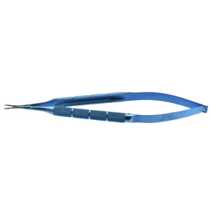 Snead needle holder/suture scissors 5 1/2" straight, TC dusted jaws round handle, without lock titanium – surgivalley (002040245)