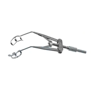 Solomon femtosecond lid speculum 3 3/4" adult size curved 14.5mm open wire blades, nasal approach, adjustable thumb-screw tension – surgivalley (010040146)