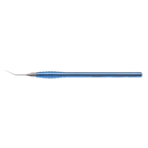 Starlite MICS Sinskey II Lens manipulating hook 4 5/8" angled shaft 10.0mm from bend to tip 0.18mm diameter blunt stainless steel tip titanium handle – surgivalley (005040019)