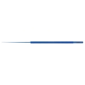 Weiss retinal pick 6" 32 gauge straight shaft 120º angled 0.5mm long tip round handle titanium – surgivalley (999040490)