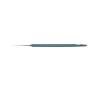 Weiss retinal pick 6" 32 gauge straight shaft 90º angled 0.5mm long tip round handle titanium – surgivalley (999040479)