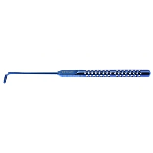 Wright grooved hook 5 1/2" 11.5mm long angled left tip with groove round handle titanium – surgivalley (005212307)