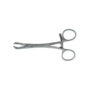 Knochenrepositionszange 6" gebogene gezahnte Backen Ringgriff mit Sperre – surgivalley (001212114)