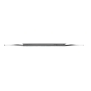 Curette excavator 5 1/2" double-ended 1.5mm and 2.0mm cups with hole hexagonal handle – surgivalley (008020056)