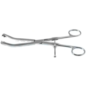 Fibula-Forceps 8 1/2", abgewinkelte Branchen, Ringgriff mit Schnellverschluss – surgivalley (001212427)