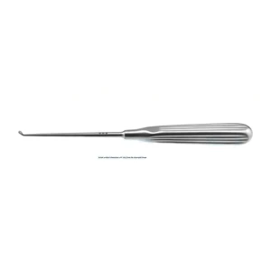 Lempert endaural curette 8" angled size #4/0 2.1mm x 3.2mm oval cup, brun handle – surgivalley (008020092)