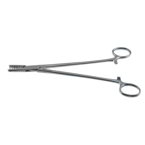 Martin cartilage clamp forceps 8" straight, toothed jaws ring handle – surgivalley (027020006)