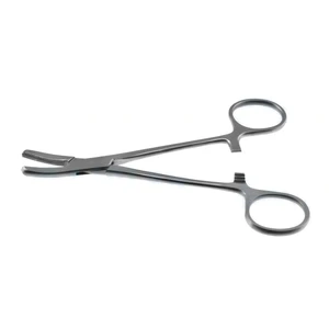 Meniskusklemmenzange 5 3/8" mit abgewinkelten gezahnten Backen und Ringgriff – surgivalley (001210305)