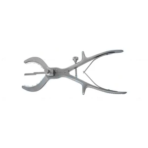 Patella-Osteotomie-Pinzette 11" für 1.20mm Sägeblätter, Quetschgriff mit Schnellverschluss – surgivalley (001213435)