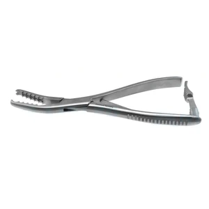 Semb-Knochenhaltezange 8" abgewinkelt, 8.0mm breite Maulflächen mit Ratsche – surgivalley (001212186)
