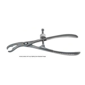 Verbrugge Knochenhaltezange 7 1/2" abgewinkelt, 7.0mm breite Backen mit Schnellverschluss – surgivalley (001212215)