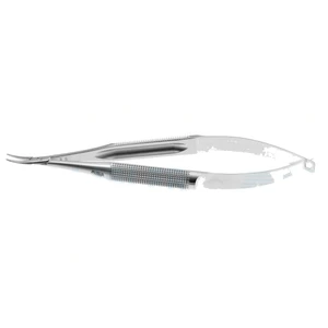 Barraquer needle holder 5 3/8" fine curved tapered 10.0mm smooth jaws large round handle, without lock – surgivalley (003050128)