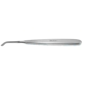 Cleft palate rasp 5 1/2" curved upwards left 5.0mm wide flat handle – surgivalley (013070005)