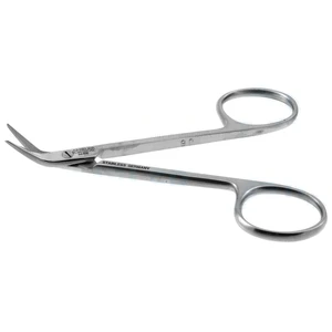 Converse-Wilmer conjunctival and utility scissors 3 3/4" angled 18.0mm blades sharp tips ring handle – surgivalley (156040001)