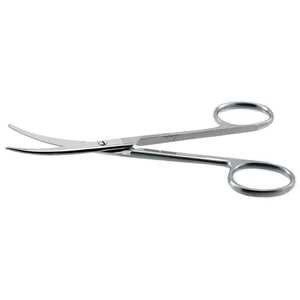 Enucleation scissors 5 1/8" heavy medium curved 44.0mm blades blunt tips ring handle – surgivalley (002040231)