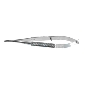 Tennant needle holder 5 1/4" curved 12.0mm jaws round handle, without lock – surgivalley (003050162)