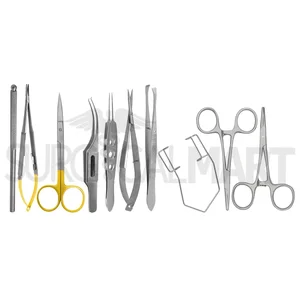 Veterinary Ophthalmic "&" Eyelid Microsurgery Instrument Kit (10 Pieces) Set (090211147)
