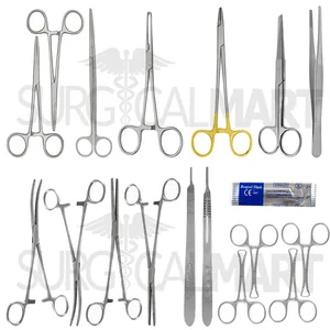 Veterinary Large Animal "&" Equine Deep Surgery Master Instrument Kit (15 Pieces) Set (090211174)