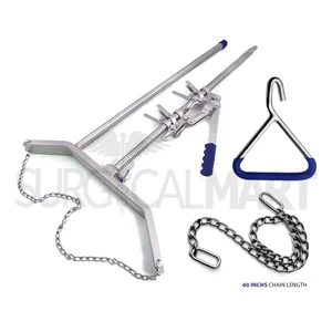 Ratchet Calf Puller with OB Handle "&" 60 Chain Cattle Delivery Veterinary S Set (090211198)