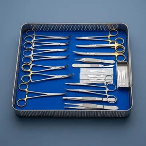 19 Pcs Veterinary General Surgery Kit with Scalpel Blades (090212034)