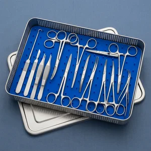 22 Pcs Feline Spay Kit with Stainless Steel Box (090212043)