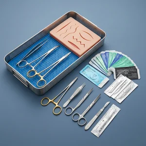 27 Pcs Suture Practice Kit with Pad for Medical Veterinary Students (090212057)