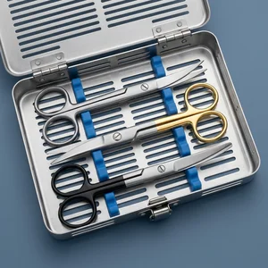 3 Pcs Goldman-Fox Gum Scissors Curved 5in Dental Surgical Instruments Set (090212076)