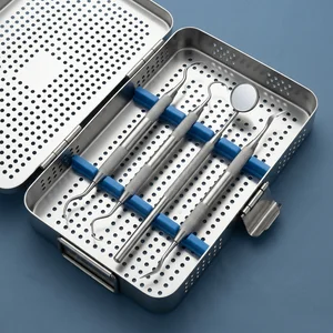 4 Pcs Dental Tarter Scraper and Remover Set - Hollow Handle (090212134)