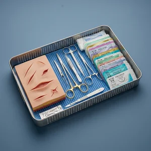 41 Pcs Suture Practice Kit with Pad for Medical Veterinary Students (090212180)