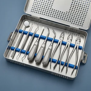 9 Pcs Basic Dental Surgery Extraction Forceps Elevator Set (090212319)