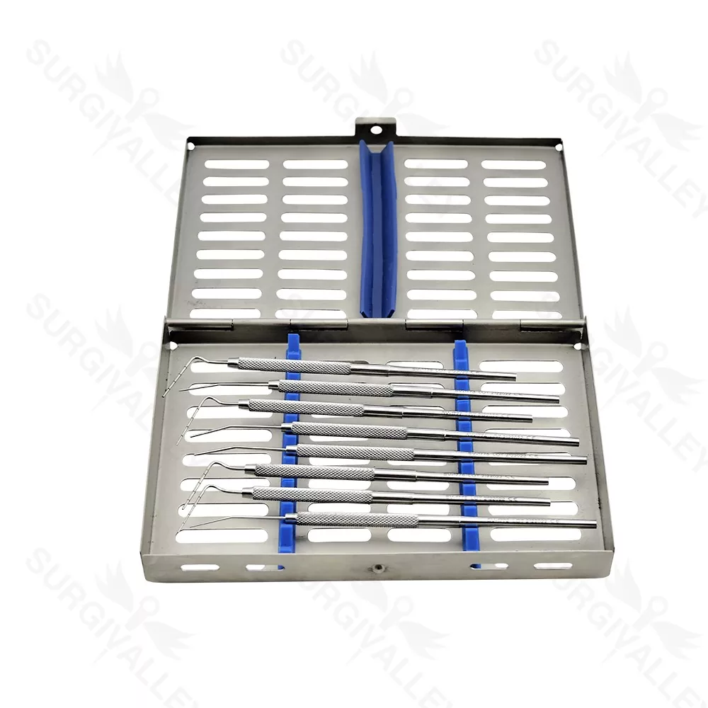 Endodontic Root Canal Plugger Set Professional Dental Set of 8 Pieces