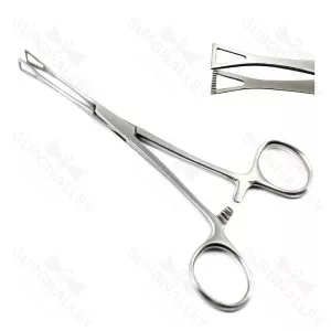 Collin Intestinal Forceps Grasping Lung Tissue Fine Quality Surgical Instruments 20.3cm