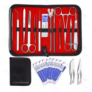 Advanced General Surgery Set Dissection Kit Biology Lab With Reusable Silicone Pad Anatomy