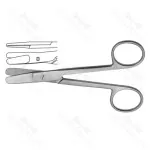 Harvey Wire Scissors Straight 1 Blade Serrated Veterinary Surgical Scissors