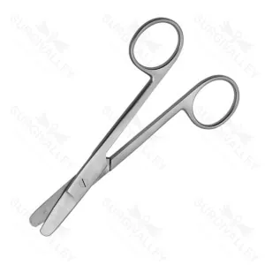 Harvey Wire Scissors Straight 1 Blade Serrated Veterinary Surgical Scissors