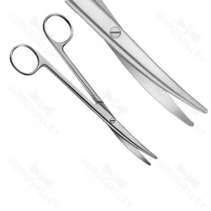 Mayo Lexer Dissecting Scissors Blunt Curved Veterinary Surgical Instruments