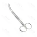 Northbent Ligature Scissors Curved To Side 120 mm Notch Tip Non Sterile Reusable