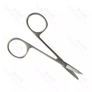 Spencer Suture Scissors Straight 115mm Notch Tip Non Sterile Reusable